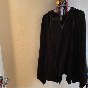 Black hooded cloak S/M